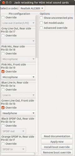 Configuration hdajackretask